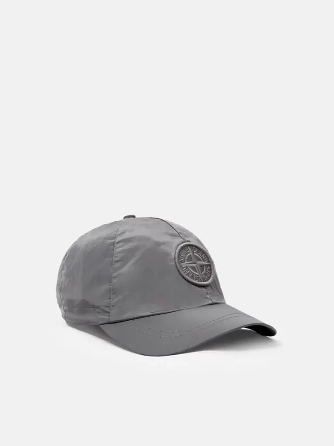 Baseballkappe mit Kordelzug und Compass-Stickerei