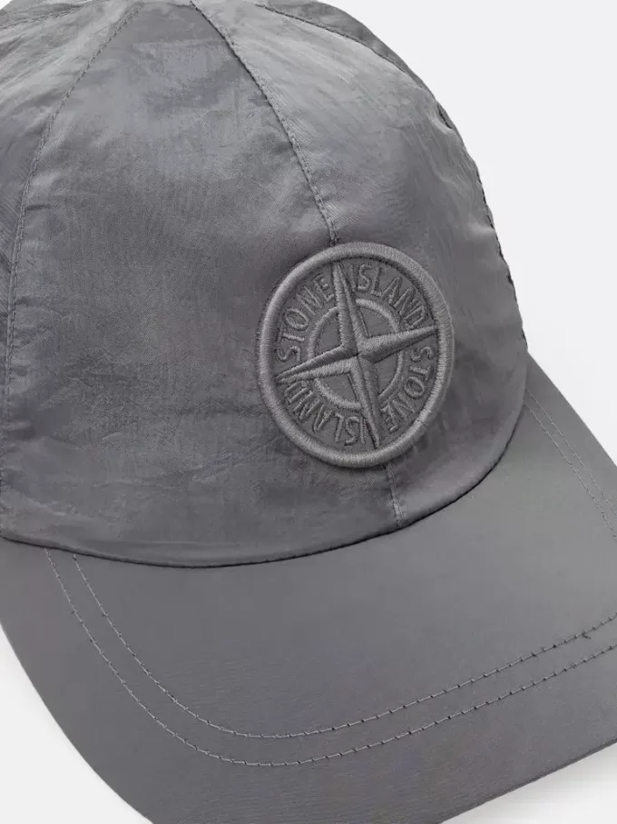 Baseballkappe mit Kordelzug und Compass-Stickerei