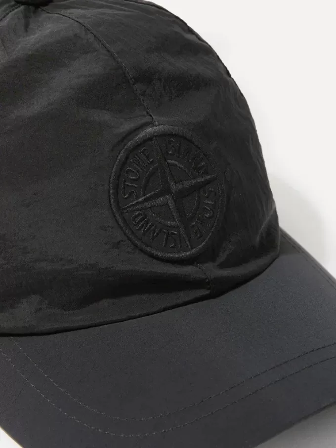 Baseballkappe mit Kordelzug und Compass-Stickerei