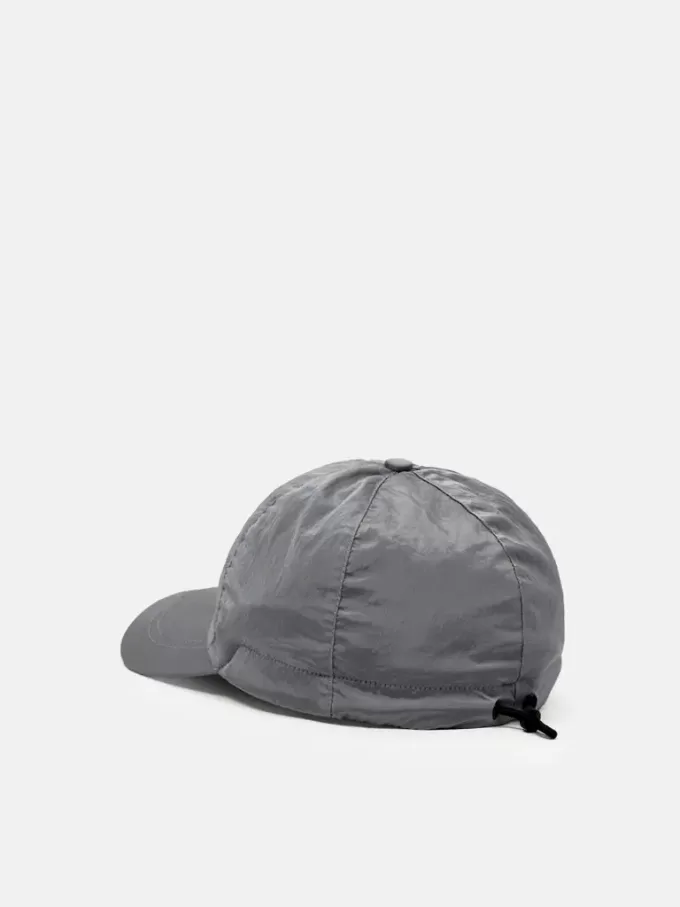 Baseballkappe mit Kordelzug und Compass-Stickerei