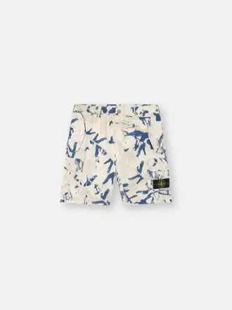 Bequeme Cargo-Bermudashorts mit Camouflage-Print