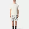 Bequeme Cargo-Bermudashorts mit Camouflage-Print