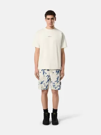 Bequeme Cargo-Bermudashorts mit Camouflage-Print