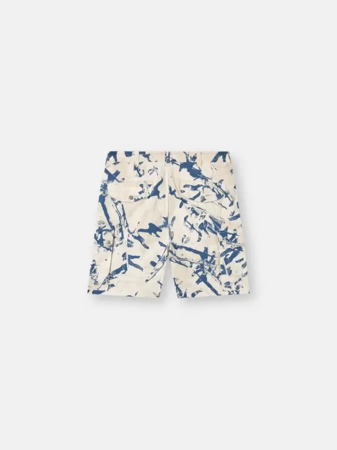 Bequeme Cargo-Bermudashorts mit Camouflage-Print