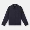 Bequemes Overshirt mit Brusttasche mit Zwickel