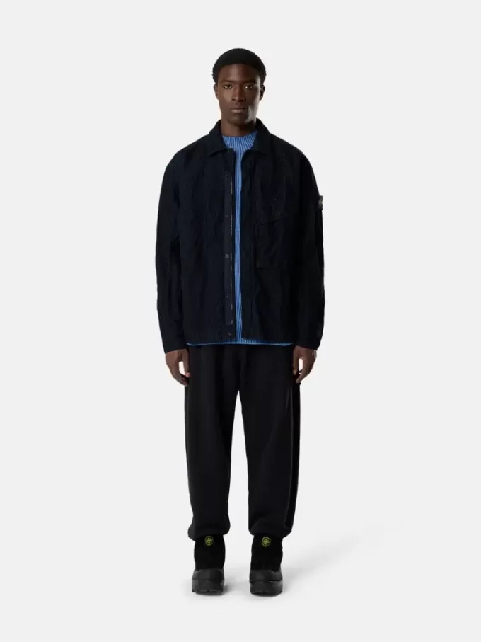 Bequemes Overshirt mit Brusttasche und Zwei-Wege-Reißverschluss