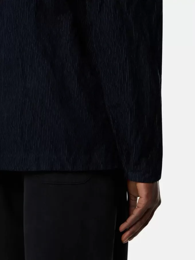Bequemes Overshirt mit Brusttasche und Zwei-Wege-Reißverschluss