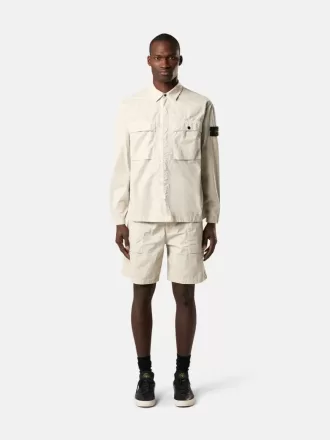 Bequemes Overshirt mit Brusttaschen und Druckknopfverschluss
