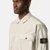Bequemes Overshirt mit Brusttaschen und Druckknopfverschluss
