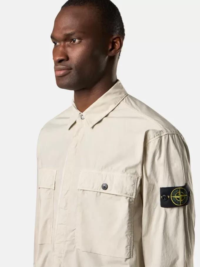 Bequemes Overshirt mit Brusttaschen und Druckknopfverschluss