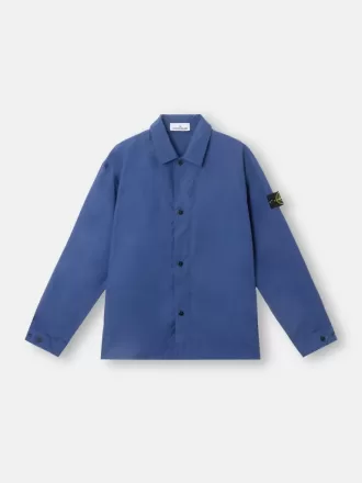 Bequemes Overshirt mit Eingrifftaschen und Druckknopfverschluss