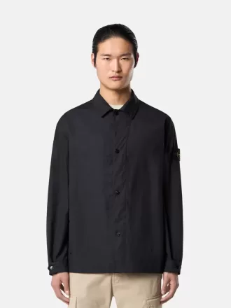 Bequemes Overshirt mit Eingrifftaschen und Druckknopfverschluss