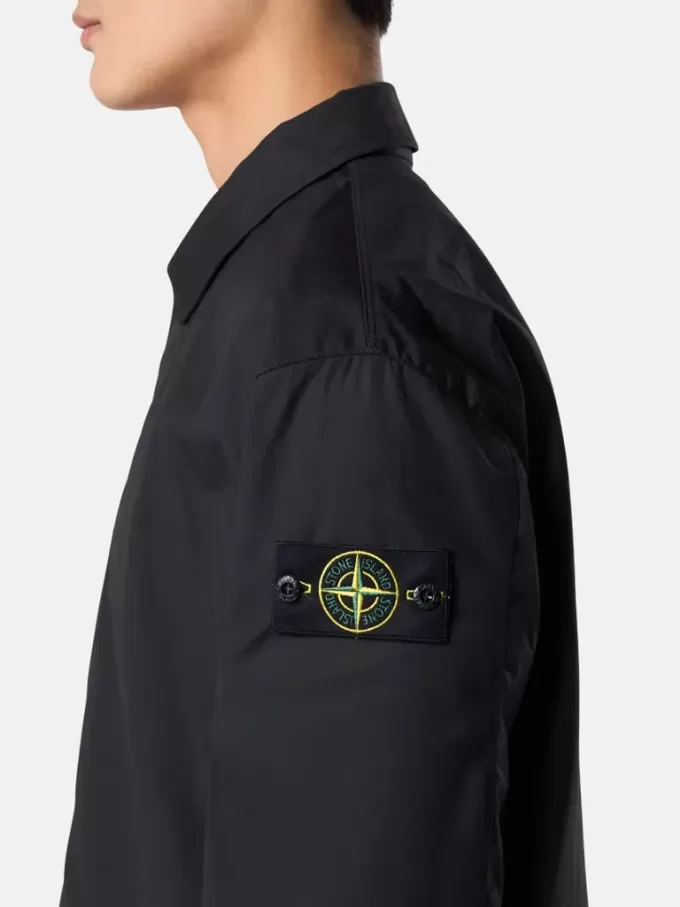 Bequemes Overshirt mit Eingrifftaschen und Druckknopfverschluss