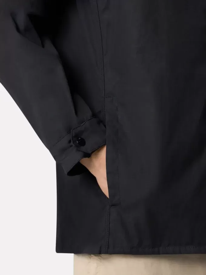 Bequemes Overshirt mit Eingrifftaschen und Druckknopfverschluss