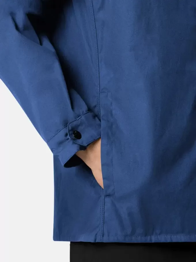 Bequemes Overshirt mit Eingrifftaschen und Druckknopfverschluss