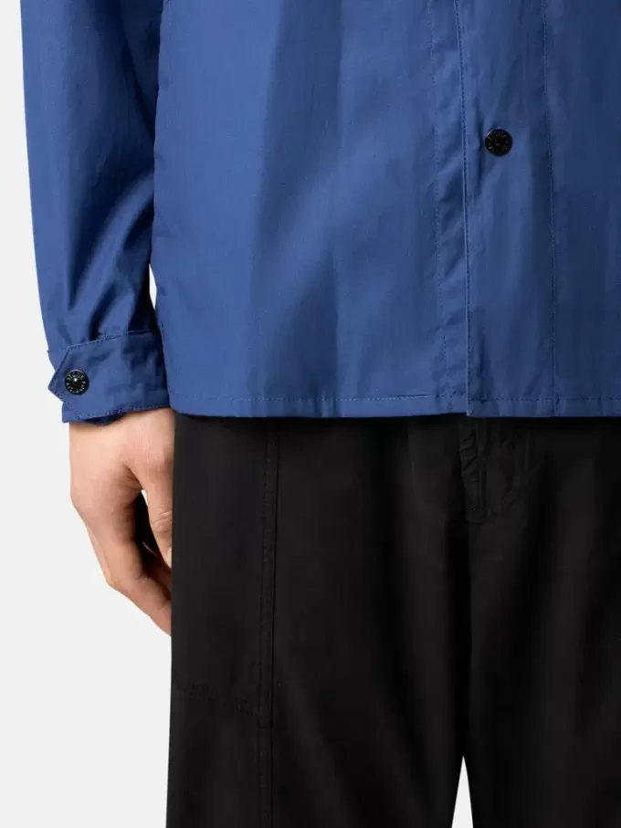 Bequemes Overshirt mit Eingrifftaschen und Druckknopfverschluss