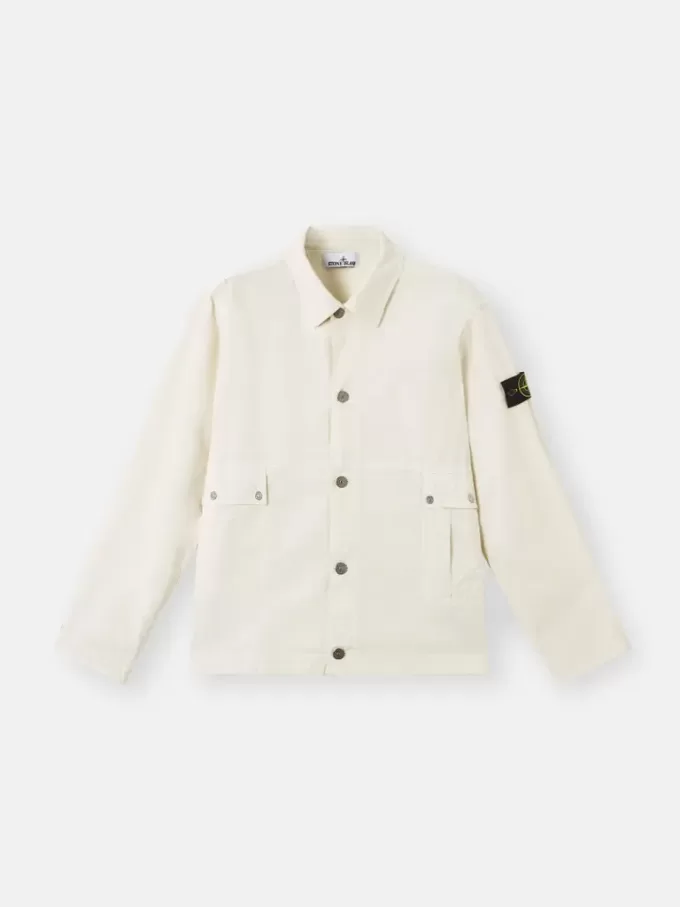 Bequemes Overshirt mit Eingrifftaschen und Knöpfen