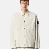 Bequemes Overshirt mit Eingrifftaschen und Knöpfen
