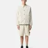 Bequemes Overshirt mit Eingrifftaschen und Knöpfen