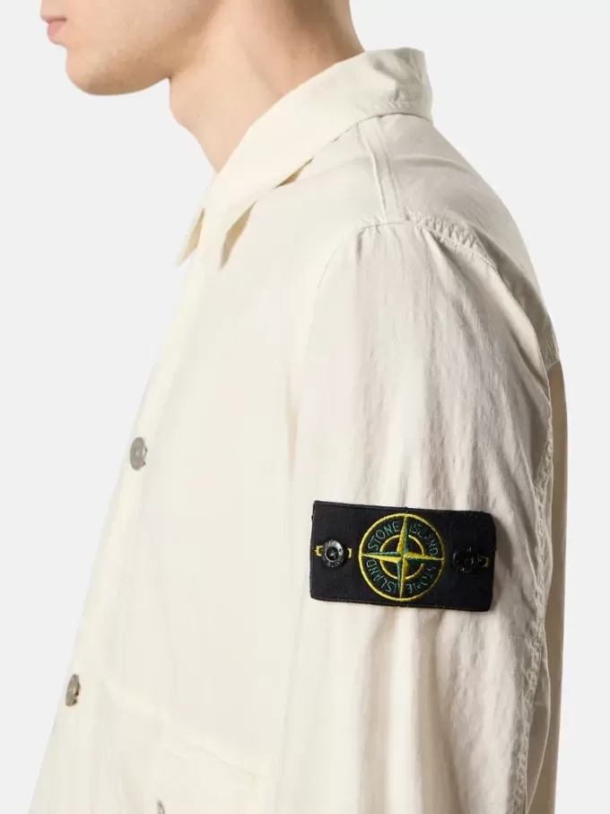Bequemes Overshirt mit Eingrifftaschen und Knöpfen