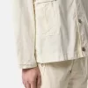 Bequemes Overshirt mit Eingrifftaschen und Knöpfen