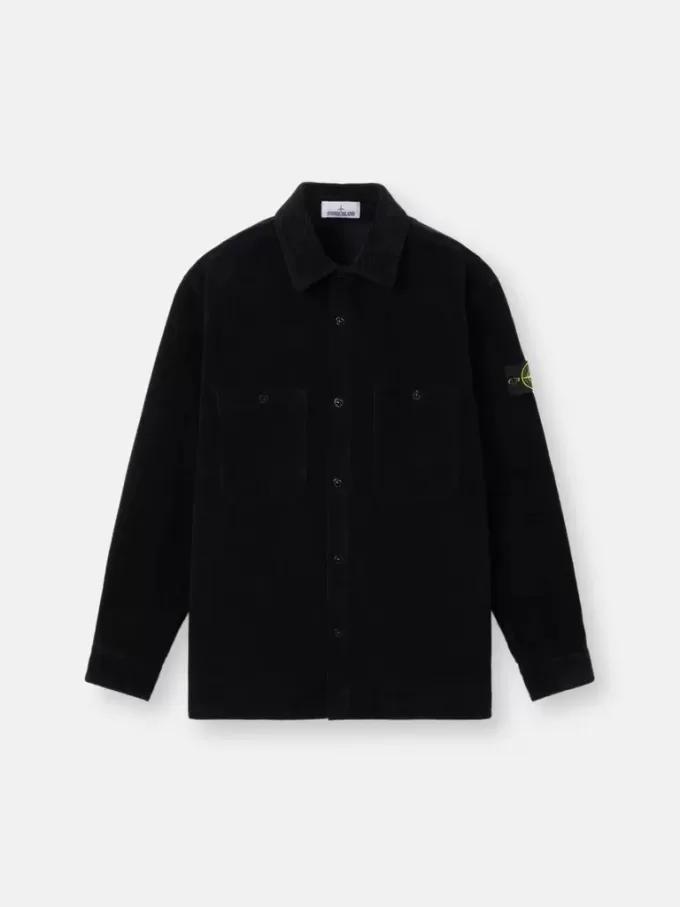 Bequemes Overshirt mit Taschen und Druckknopfverschluss