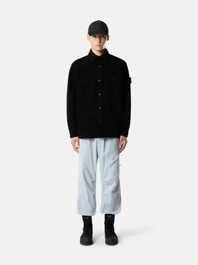 Bequemes Overshirt mit Taschen und Druckknopfverschluss