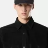 Bequemes Overshirt mit Taschen und Druckknopfverschluss