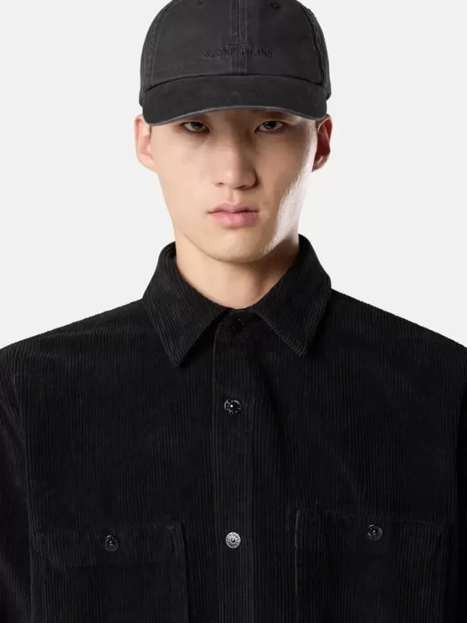 Bequemes Overshirt mit Taschen und Druckknopfverschluss