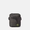 Beuteltasche mit mehreren Taschen und Reißverschluss oben.