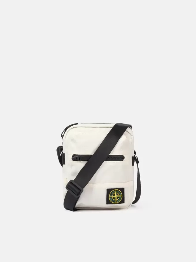 Beuteltasche mit Reißverschlussfächern und verstellbarem Riemen