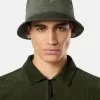 Bucket Hat mit Netzfutter und Compass-Stickerei