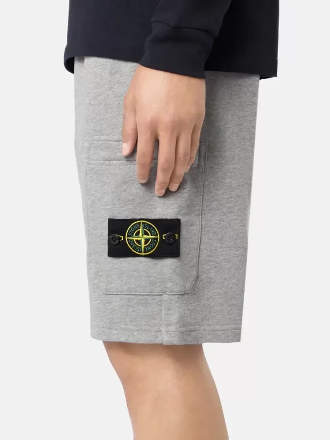 Cargo-Bermudashorts mit Taschen und Kordelzugbund