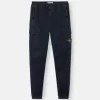 Cargohose mit normaler, konischer Passform und elastischem Bund