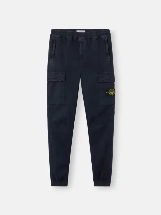 Cargohose mit normaler, konischer Passform und elastischem Bund