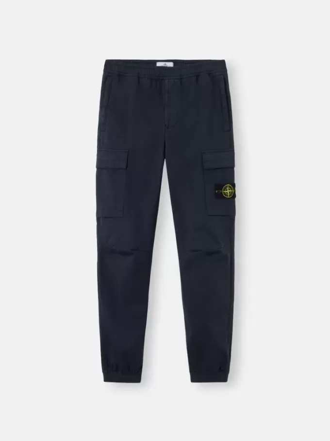 Cargohose mit normaler, konischer Passform und elastischem Bund