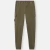Cargohose mit normaler, konischer Passform und elastischem Bund