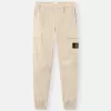 Cargohose mit normaler, konischer Passform und Reißverschlusstaschen.