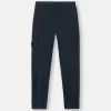 Cargohose mit normaler, konischer Passform und Reißverschlusstaschen.
