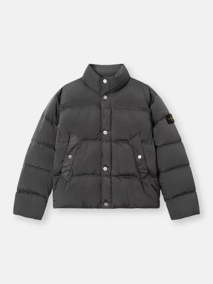 Daunenjacke mit Anti-Drop- und Druckknopftaschen