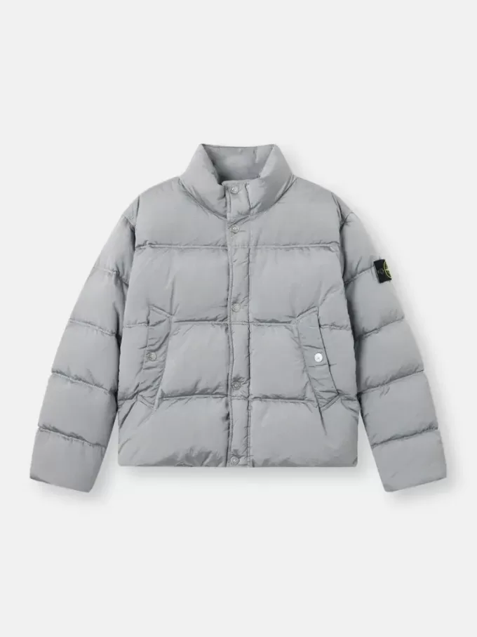 Daunenjacke mit Anti-Drop- und Druckknopftaschen