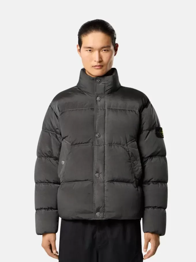 Daunenjacke mit Anti-Drop- und Druckknopftaschen