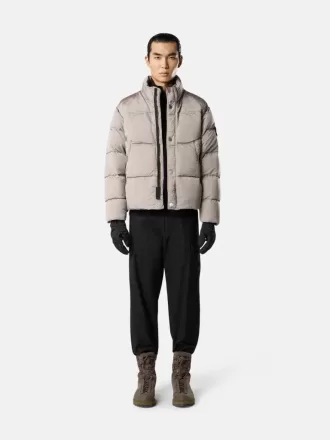 Daunenjacke mit Anti-Drop- und Druckknopftaschen