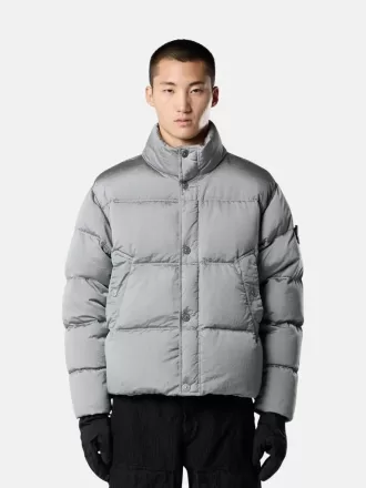 Daunenjacke mit Anti-Drop- und Druckknopftaschen