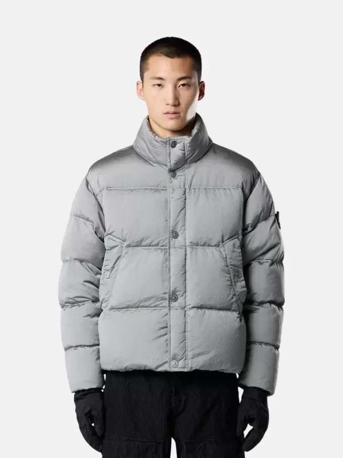 Daunenjacke mit Anti-Drop- und Druckknopftaschen