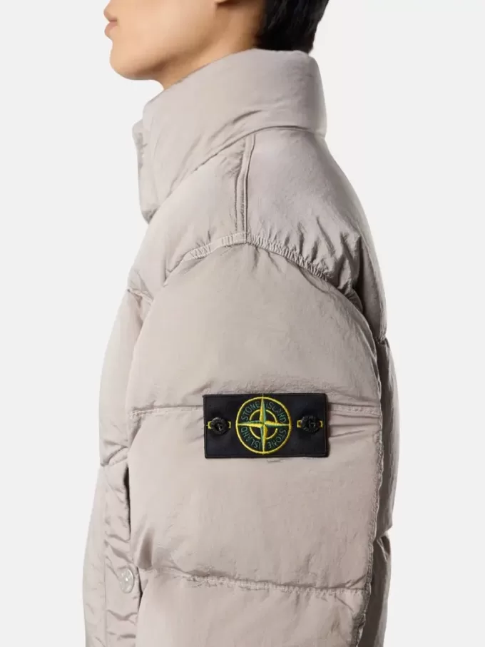 Daunenjacke mit Anti-Drop- und Druckknopftaschen