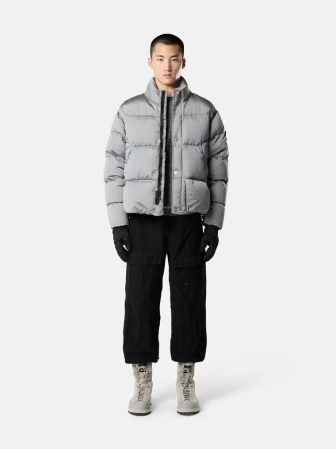 Daunenjacke mit Anti-Drop- und Druckknopftaschen
