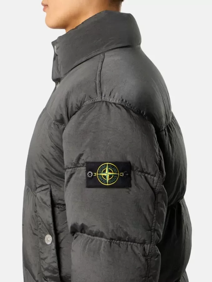 Daunenjacke mit Anti-Drop- und Druckknopftaschen