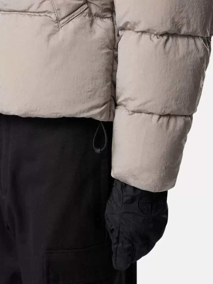 Daunenjacke mit Anti-Drop- und Druckknopftaschen