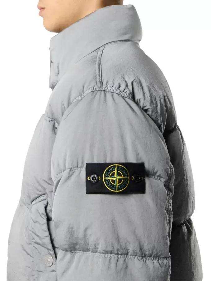 Daunenjacke mit Anti-Drop- und Druckknopftaschen
